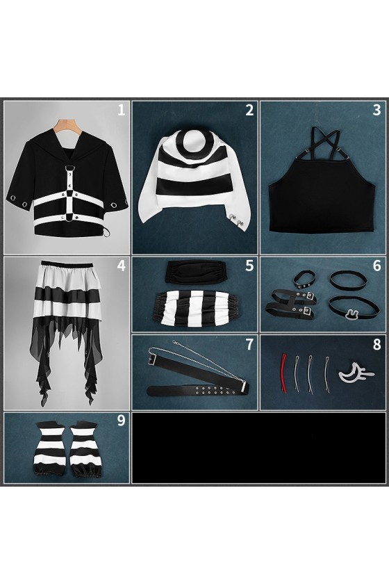 2XXT Cosplay Vtuber Tsukino Mito Prisoner No.310 Cosplay Costume